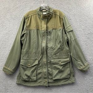 GAP Parka Chore Utility Long Jacket Green Military Gorpcore Women's Medium